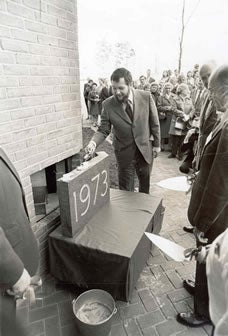 Cornerstone being laid