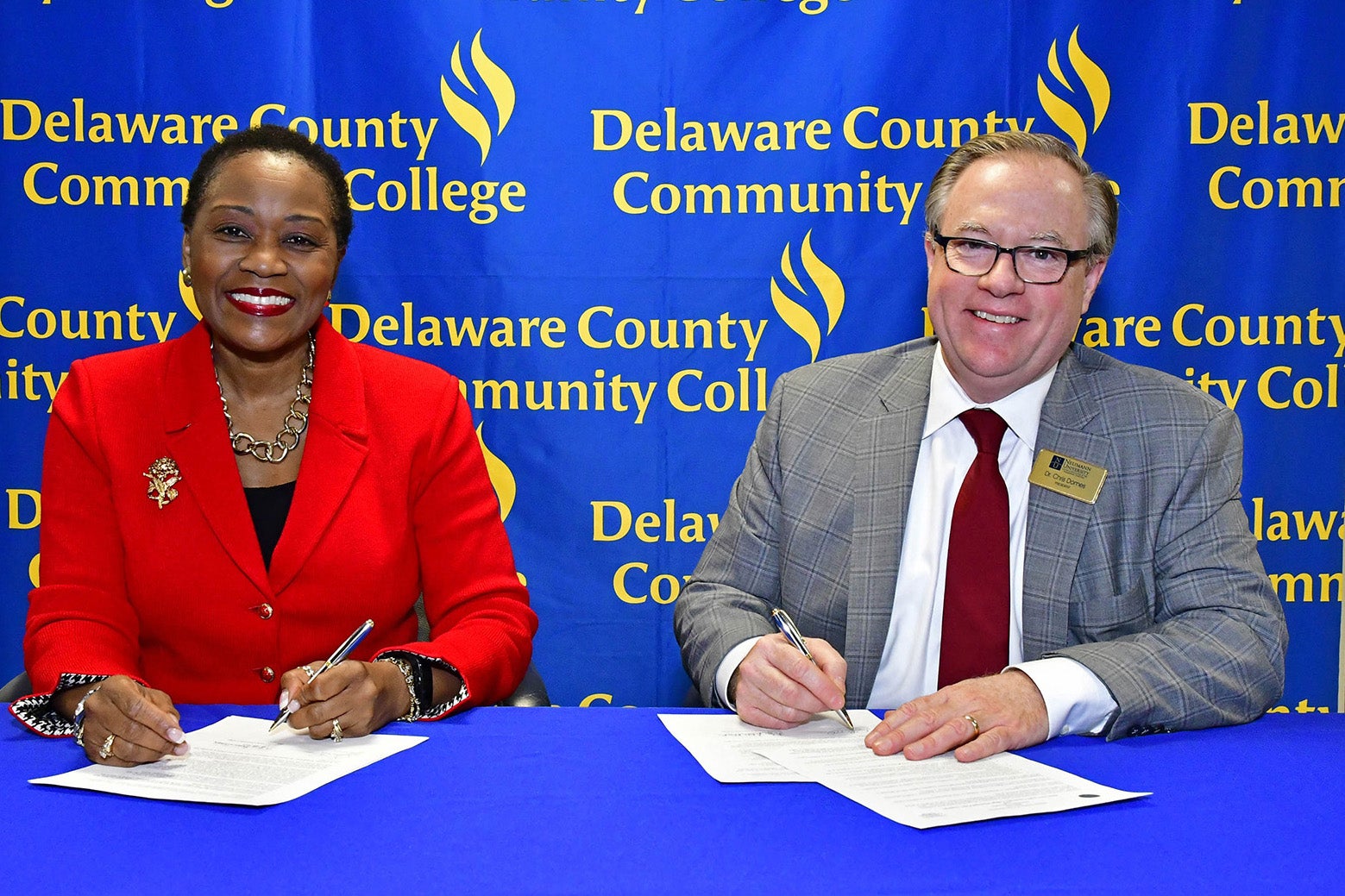 Neumann University agreement signing photo