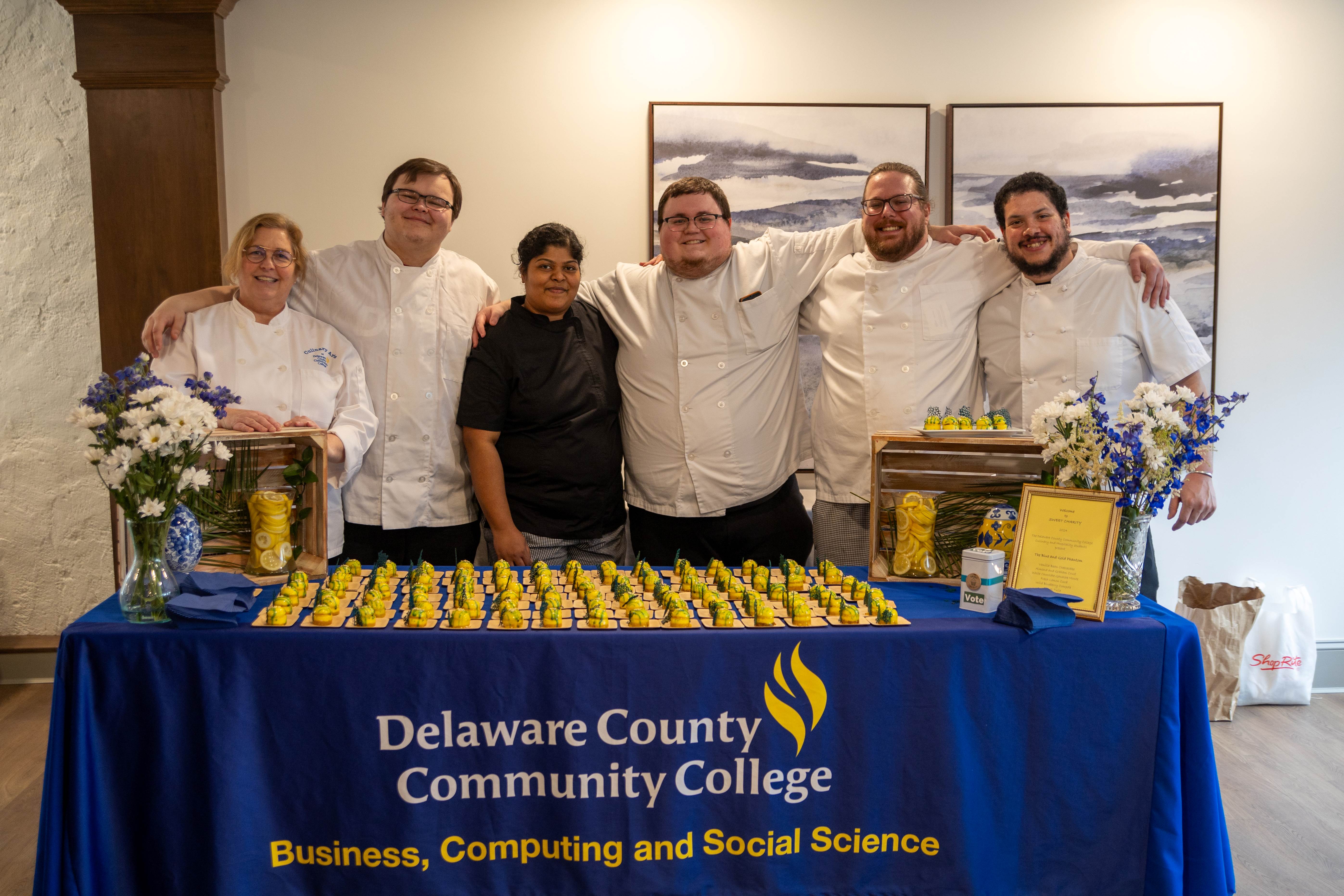 Photo of Culinary Arts students at Sweet Charity event