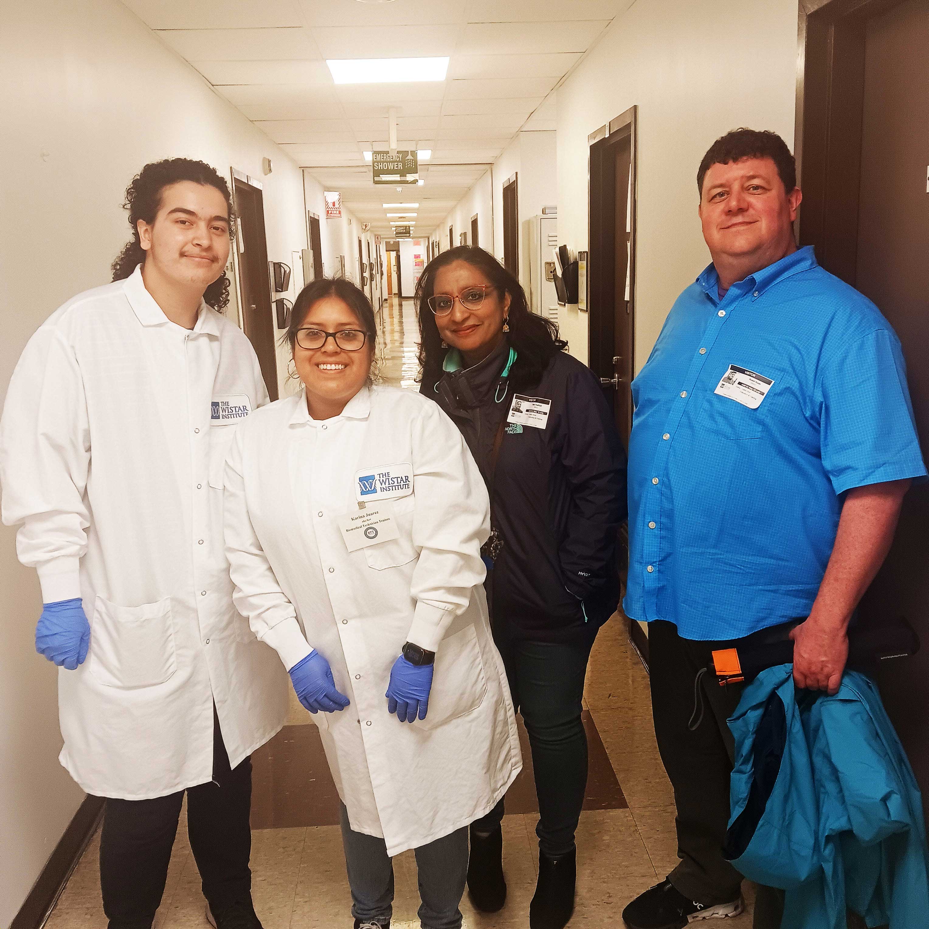 DCCC Student Interns at Wistar Institute