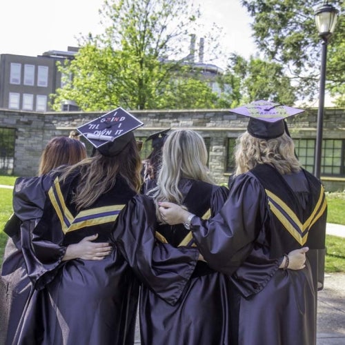 Grads after the ceremony