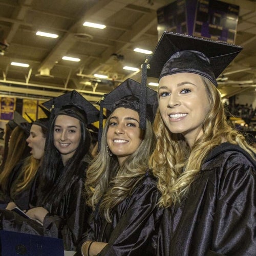 Grads at ceremony