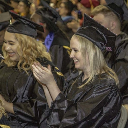 Grads clapping