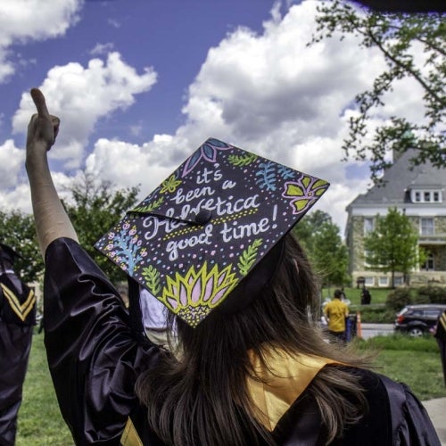 Decorated graduation cap
