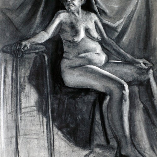 Drawing Course drawing of a naked women