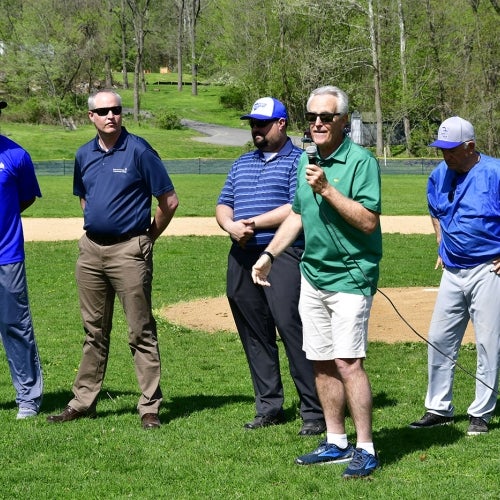 Coach Paul Motta being honored