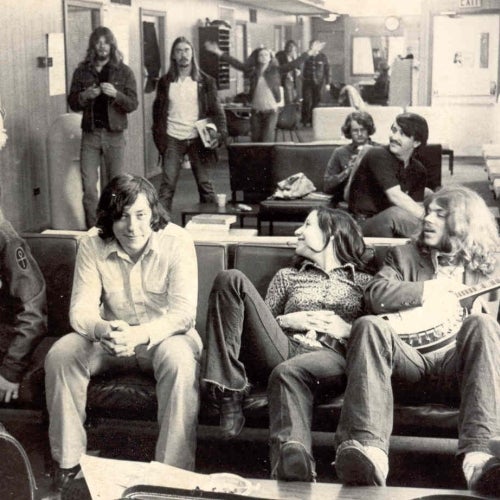 Old photo of the both the college and students