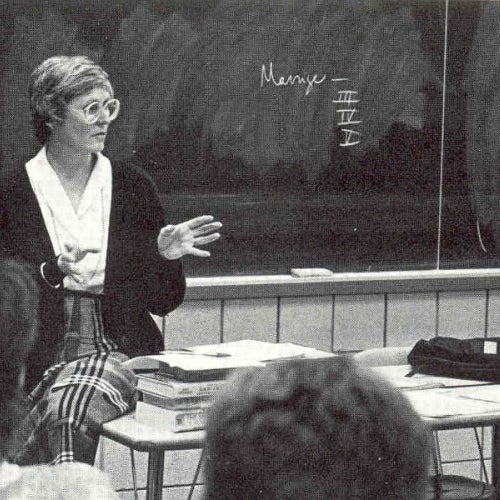 Old photo of the both the college and students