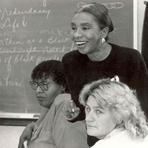 Old photo of the both the college and students